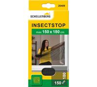Schellenberg 20409 Mosquitera protección anti insectos y moscas para ventanas grandes, lavable, sin taladros, 150 x 180 cm