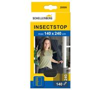 Schellenberg 20509 Mosquitera para puertas de balcón y terraza, montaje fácil sin taladrar, incl. correa de fijación y pesos 140 x 240 cm, antracita