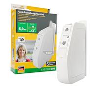 Schellenberg 25576 - Interruptor de Temporizador estándar para Control de Motor de persianas eléctricas estándar y Plus, Programa Diario y Vacaciones, Color Blanco
