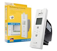 Schellenberg 22766 RolloDrive 65 Plus-Enrollador eléctrica para persiana de hasta 6 m² de Superficie, Correa de 23 mm, Fuerza de tracción máx. 45 kg, Juego Completo