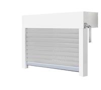 Schellenberg 39047 39047-Juego Ventana, Sistema de persiana Enrollable, PVC, 90 x 50 cm, Color Blanco/Gris, se Puede acortar en Altura, Ancho, Incluye Aislamiento EPS y Accesorios para Montaje en casa