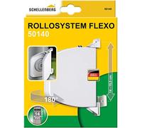 Schellenberg 50140 Enrrollador de Cinta de persiana abatible y plegable para montaje en pared, color blanco