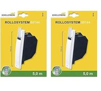 Schellenberg 50144 Rodillo de entrada MINI para cintas de persiana de 16 mm de anchura, Distancia entre taladros: 15 cm, blanco (Paquete de 2)