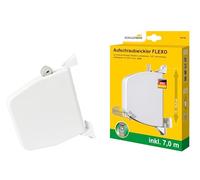 Schellenberg 50145 Enrollador de rosca Flexo Mini con correa, blanco, Distancia entre agujeros 15-16,5 cm