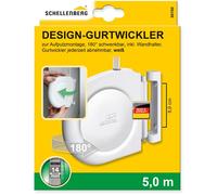 Schellenberg 50150 Enrollador atornillado mini para montaje en la pared o en el marco de ventana, color blanco