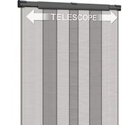 Schellenberg 50654 Zanzariera estensibile 130 x 250 cm, tenda telescopica con 4 lamelle per porte, antracite