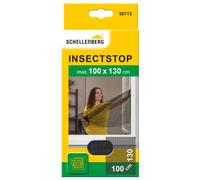 Schellenberg 50713 Mosquitera, protección anti insectos y moscas para ventanas, lavable, sin taladros, Max. 100 x 130 cm