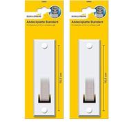 Schellenberg 53003 Placa de Cubierta Gurtwicklerblende Distancia del Orificio 16 cm Cubierta para Gurtwickler para Bobina de Entrada, 16.0 cm, Blanco (Paquete de 2)