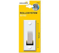 Schellenberg 53102 Placa de cubierta metálica resistente para enrollador de cinta de entrada, Maxi, 105 mm entre taladros, blanco