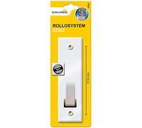 Schellenberg 53302 Placa de cubierta metálica resistente para enrollador de cinta de entrada, Maxi, 170 mm, blanco