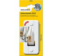 Schellenberg 53503 - Cubra Softline espacio entre los orificios 10.5 cm, blancos