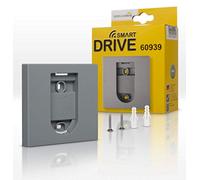 Schellenberg 60939 soporte de pared para mando a distancia, montaje en superficie, 79x79x13 mm, incl. material de fijación, gris plateado