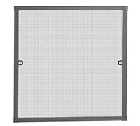 Schellenberg 70033 Mosquitera ventana PLUS, marco de aluminio para colgar, antracita, 130 x 150 cm