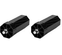 Schellenberg 80100 Repuestos de Persianas, Gris y Negro, 60 mm Diámetro 150mm Longitud (Paquete de 2)