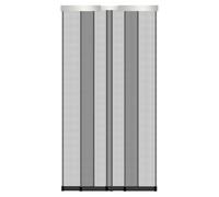 Schellenberg Cortina telescópica para protección contra insectos PREMIUM, 120 x 250 cm, antracita, con cinta velcro incluida, para puertas de balcones y terrazas, adaptable individualmente, 50665