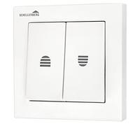 Schellenberg Interruptor para persianas, control electrico, domotica para el hogar, incl. marco extraíble, color blanco