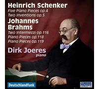 Schenker, Brahms : uvres pour piano. Joeres.