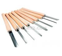 SCHEPPACH 8 PIEZAS GUBIAS CINCELES PARA TORNO MADERA