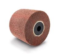 Scheppach Cepillo de fibra sintética para máquina satinada MRS1300, lijadora de renovación, 100 mm de ancho y 120 mm de diámetro, rodillo de lijado adecuado para superficies de madera, piedra, metal