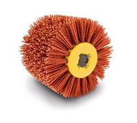 Scheppach Cepillo de nailon para lijadora de renovación MRS1300 | 100 mm de ancho - 120 mm de diámetro | Rodillo abrasivo adecuado para superficies de madera, piedra y metal | para desengrasar,