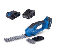 Scheppach Cortadora de Césped y Cortasetos Inalámbrica C-HTGS200-X, Set S 2 en 1 con Batería IXES 20V 2Ah y Cargador