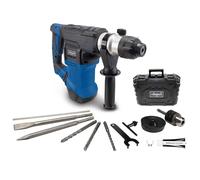 Scheppach - Martillo perforador eléctrico DH1500 Plus - Potencia 1500W - Fuerza de impacto 7J - 4250 golpes / min - Mandril SDS-Plus - Incluye brocas y cinceles