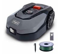 Scheppach SCH59130019944 Robot Cortacésped RoboCut L500 para 400 m² conectado Wi-Fi y Bluetooth, con sensor de lluvia y estación de carga