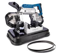 Scheppach - Sierra de cinta para metales MBS1200 | 1200W | Corte 127x127mm | Velocidad variable: 0,7-2,4 m/s | Ligera, manejable y extraíble para uso eléctrico | LED&Segunda hoja incluida