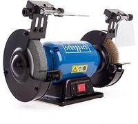 SCHEPPACH - SM150LB - Esmeriladora de Banco Doble Mixta - Muelas K36 y K60 - Ideal para Soldadura y Pulido - Con Luces de Trabajo LED