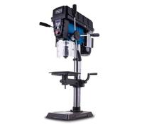 Scheppach - Taladro de columna TBM300Vario (750 W, mesa 240 x 240 mm, 440-2580 rpm, reclinable, mandril 1-16 mm, profundidad de perforación 80 mm)