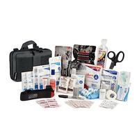 Scherber Vehicle IFAK Kit de trauma de emergencia | Más de 95 suministros y equipos médicos, torniquete NAR y máscara de RCP | Bolsa Molle totalmente abastecida para automóvil, hogar y primeros