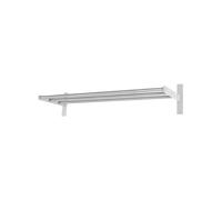 Scherlin Estante de recibidor 12 Acero/blanco-aluminio con revestimiento blanco