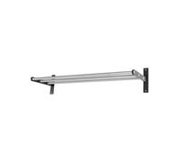 Scherlin Estante de recibidor 12 Acero/negro. aluminio con revestimiento negro