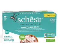 Schesir Adult Atún con Dorada en Gelatina Lata para Gatos 6 x 50 gr