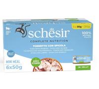 Schesir Adult Atún con Lubina en Gelatina Lata para Gatos 6 x 50 gr