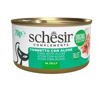 Schesir Adult Filetes de Atún con Algas en Gelatina Lata para Gatos 70 gr