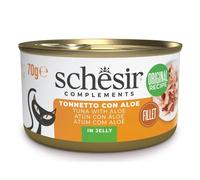 Schesir Adult Filetes de Atún con Aloe en Gelatina Lata para Gatos 70 gr