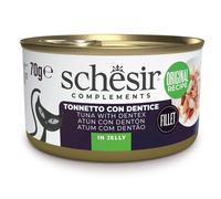 Schesir Adult Filetes de Atún con Dentón en Gelatina Lata para Gatos 70 gr