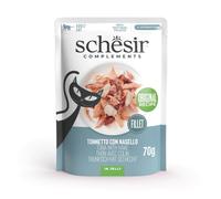 Schesir Adult Filetes de Atún con Merluza en Gelatina Sobre para Gatos 70 gr