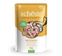 Schesir Adult Filetes de Atún con Pollo en Gelatina Sobre para Gatos 12 x 85 gr