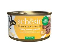 Schesir Adult Filetes de Atún con Surimi en Gelatina Lata para Gatos 85 gr