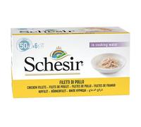 Schesir Adult Filetes de Pollo en Agua de Cocción Lata para Gatos 50 gr