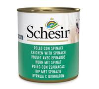 Schesir Adult Pollo con Espinacas en Gelatina Lata para Perros 285 gr