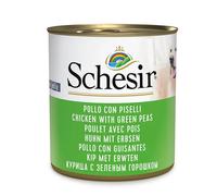 Schesir Adult Pollo con Guisantes en Gelatina Lata para Perros 285 gr