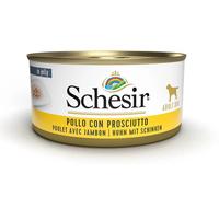 Schesir Adult Pollo con Jamón en Gelatina Lata para Perros 10 x 150 gr