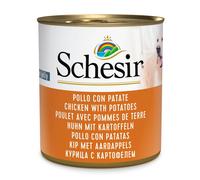 Schesir Adult Pollo con Patatas en Gelatina Lata para Perros 16 x 285 gr