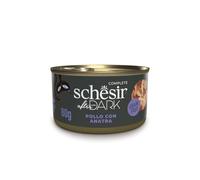 Schesir After Dark - Sabor de Pollo con Pato en filetes, Comida húmeda Completa para Gatos Adultos (latas 12 x 80 g)