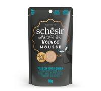Schesir After Dark Velvet Mousse Pollo y Huevo de Codorniz en Sobres para Gatos 12 x 80 gr