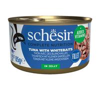 Schesir - Alimento húmedo en gelatina para gato - Atún y sardinas - Cantidad: 12 x 85 g