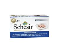 Schesir, Alimento Húmedo para Perros Adultos con Lubina Y Tonito, En Suave Gelatina (24 Latas De 85 G)